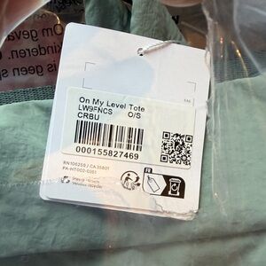 Lululemon Athletica on my level crater blue Tote